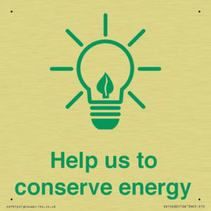 Help us to conserve energy 